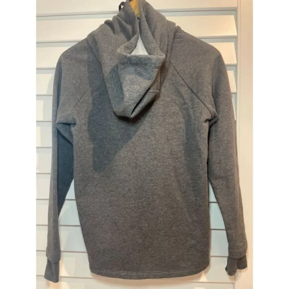 Under‎ Armour Hoodie Pullover Athleisure Activewear Gray Peach White Size XS